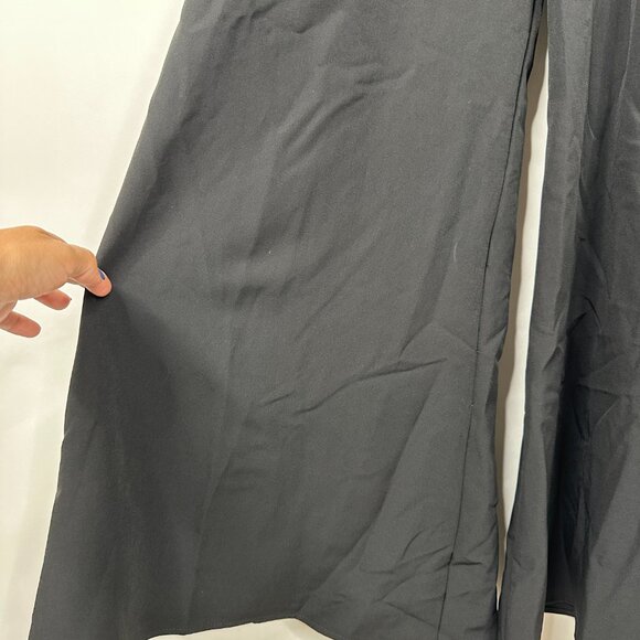 NWT Mac Duggal Formal Sequin Palazzo Jumpsuit Black 2 #A0302 - Picture 4 of 9